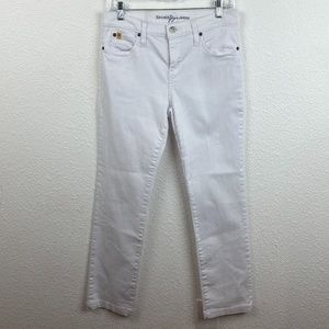Second Yoga Bootcut White Jeans size 29